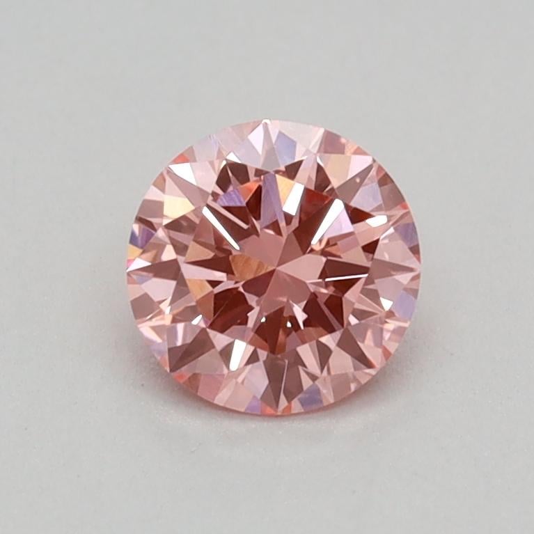 0.33 Ct. Fancy Vivid Pink Round Lab Grown Diamond