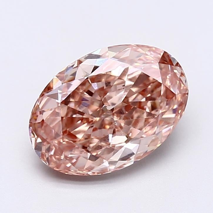 2.85 Ct. Fancy Vivid  Pink Oval Lab Grown Diamond