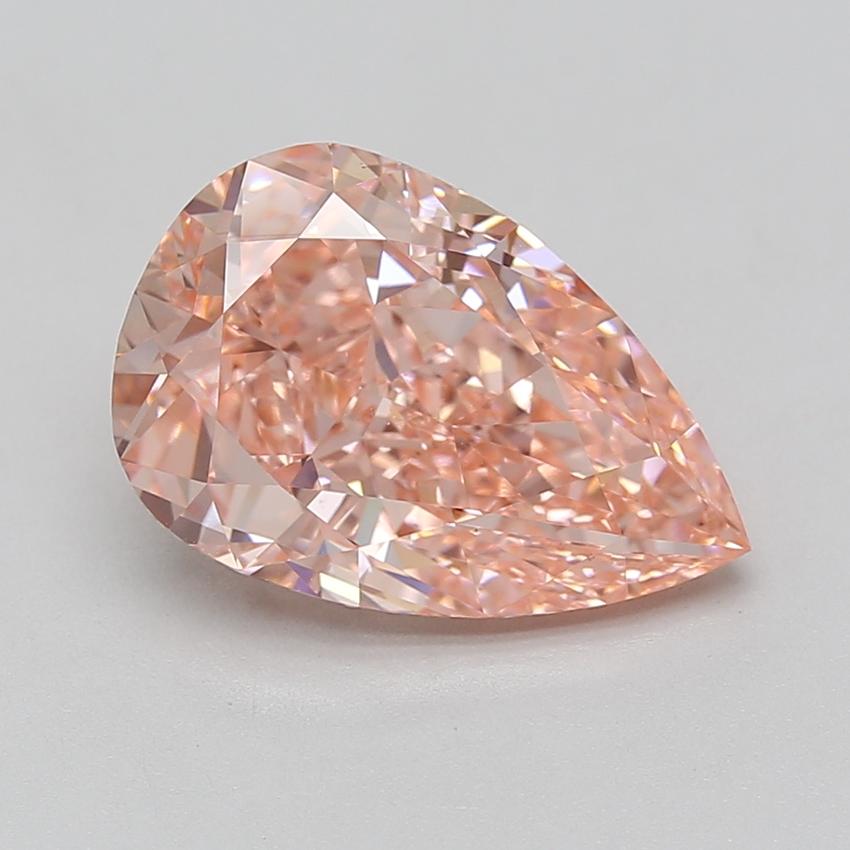 5.10 Ct. Fancy Vivid Pink Pear Lab Grown Diamond