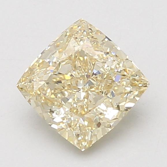 1.53 Ct. Fancy Light Yellow Cushion Lab Grown Diamond