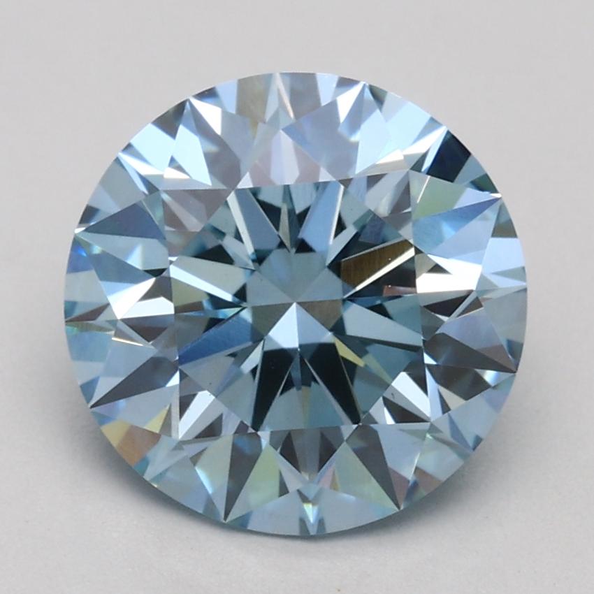 2.07 Ct. Fancy Blue Round Lab Grown Diamond