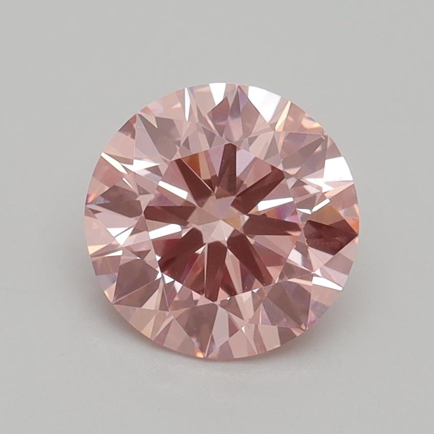 1.60 Ct. Fancy Intense Pink Round Lab Grown Diamond