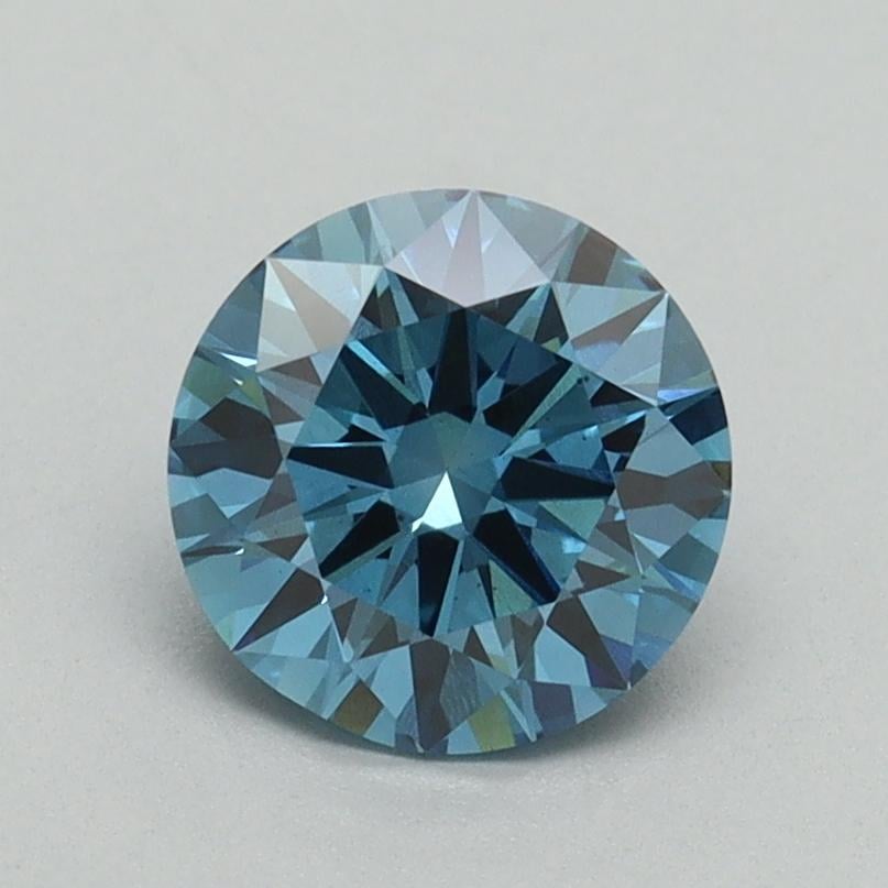 1.16 Ct. Fancy Vivid Blue Round Lab Grown Diamond