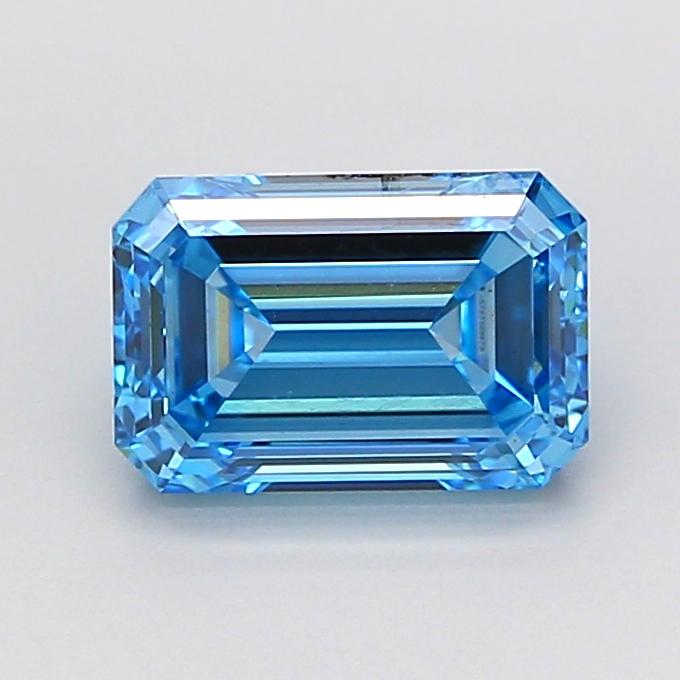 1.50 Ct. Fancy Vivid  Blue Emerald Lab Grown Diamond