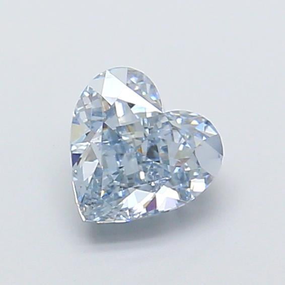 1.02 Ct. Fancy Intense Blue Heart Lab Grown Diamond