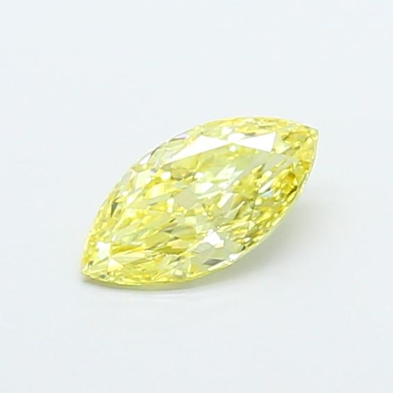 0.67 Ct. Fancy Intense Yellow Marquise Lab Grown Diamond