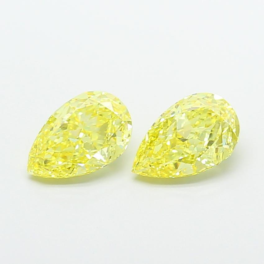 2.50 Ct. Fancy Intense Yellow Pear Lab Grown Diamond