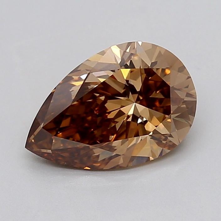 2.09 Ct. Fancy  Brown Pear Lab Grown Diamond
