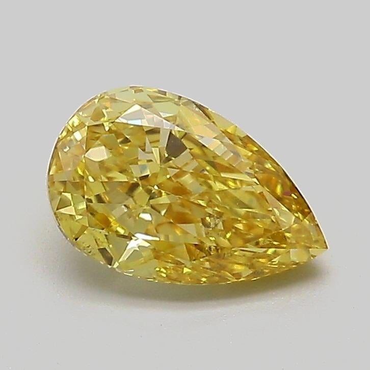 1.03 Ct. Fancy Intense Yellow Pear Lab Grown Diamond