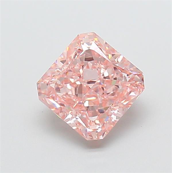 1.45 Ct. Fancy Intense Pink Radiant Lab Grown Diamond