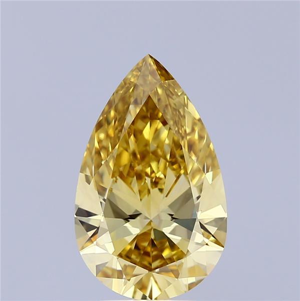 3.00 Ct. Fancy Intense Yellow Pear Lab Grown Diamond