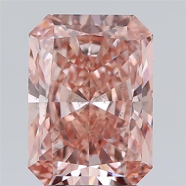2.71 Ct. Fancy Intense Pink Radiant Lab Grown Diamond