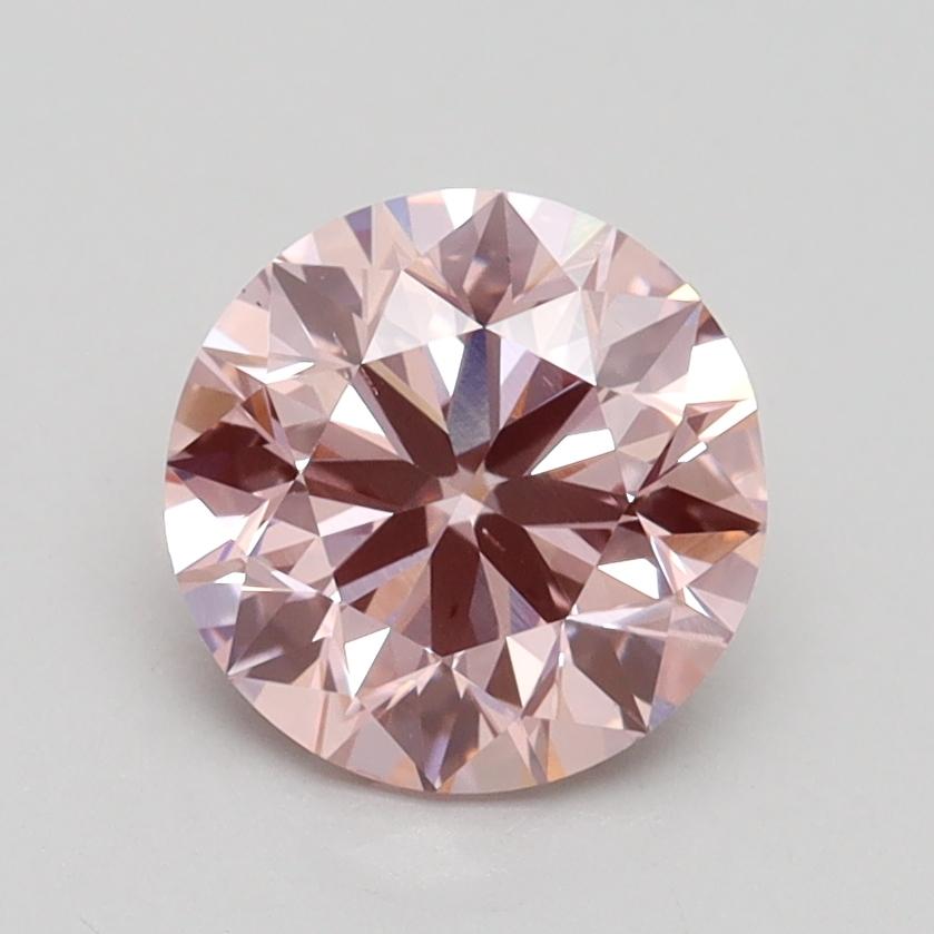 1.5 Ct. Fancy Intense Pink Round Lab Grown Diamond