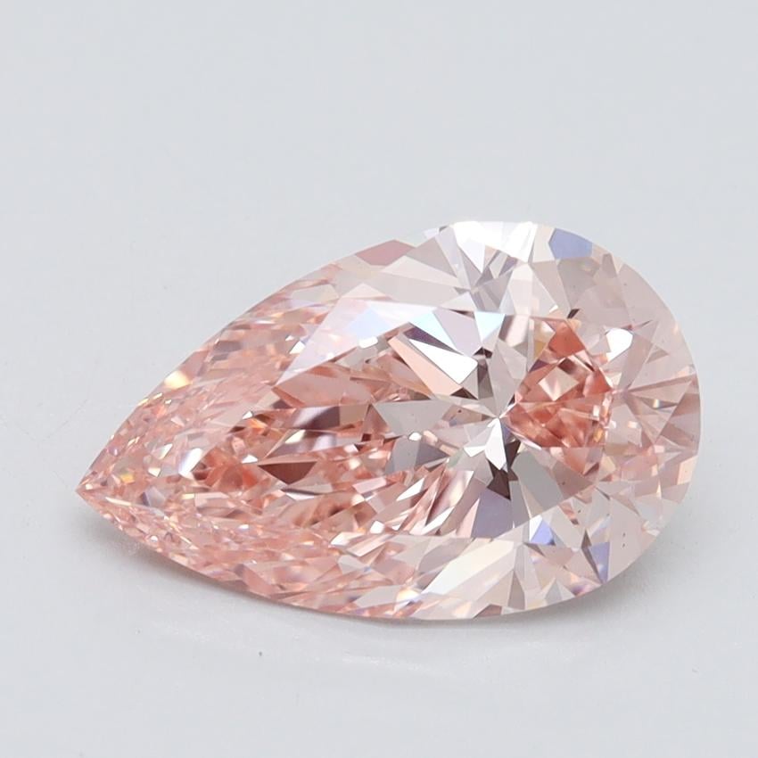 2.28 Ct. Fancy Intense Pink Pear Lab Grown Diamond