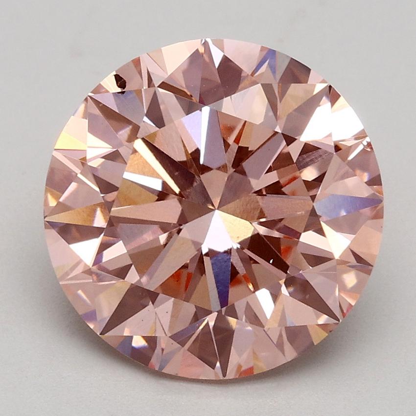 3.00 Ct. Fancy Intense Pink Round Lab Grown Diamond