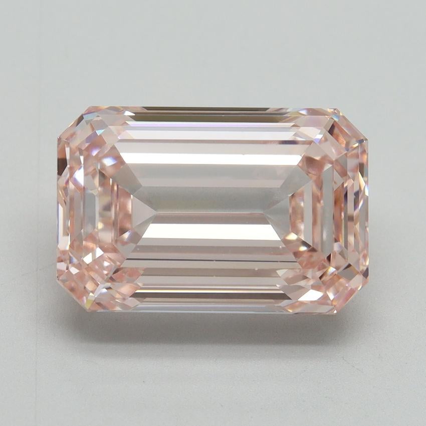 8.08 Ct. Fancy Intense Pink Emerald Lab Grown Diamond