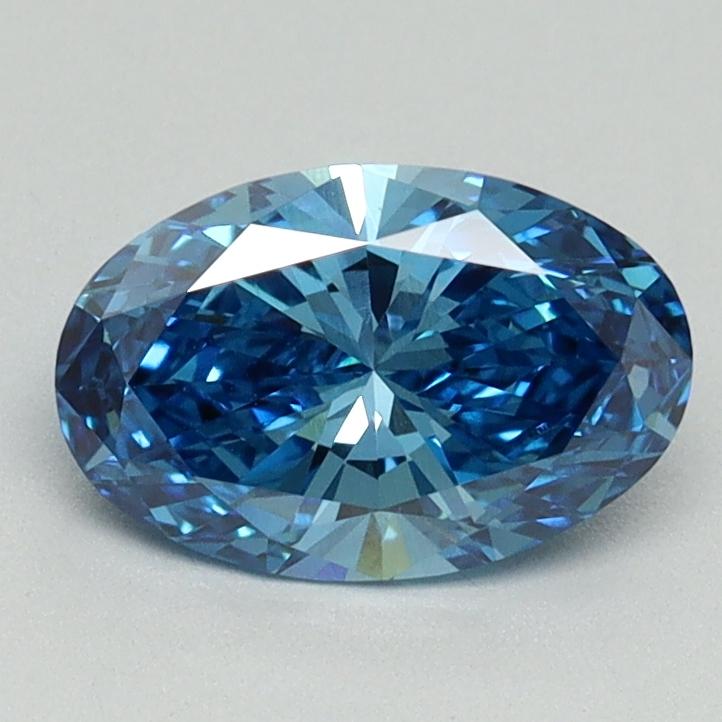 1.03 Ct. Fancy Vivid Blue Oval Lab Grown Diamond