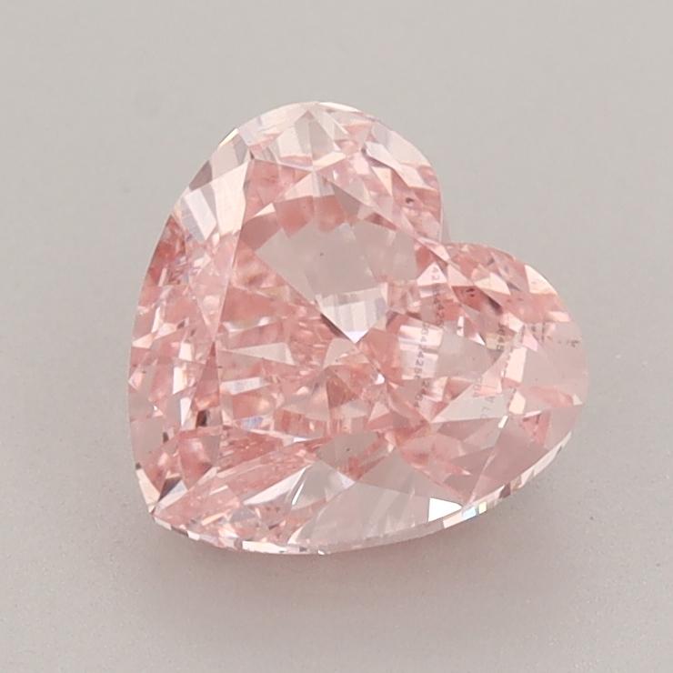 1.62 Ct. Fancy Vivid  Pink Heart Lab Grown Diamond