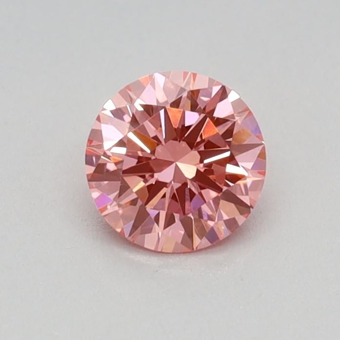 0.32 Ct. Fancy Vivid Pink Round Lab Grown Diamond