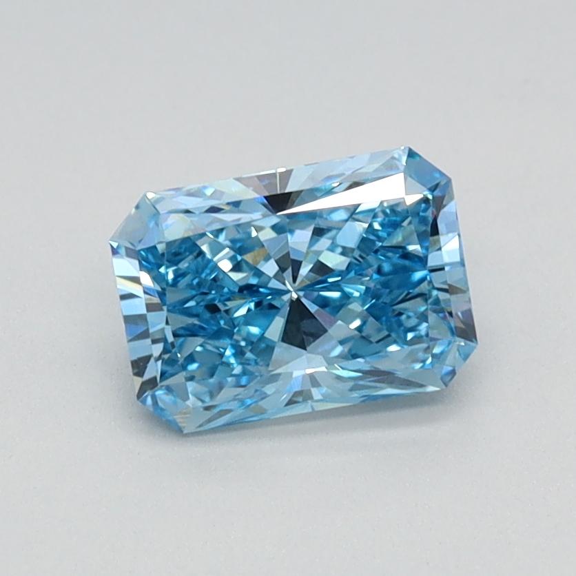 0.74 Ct. Fancy Vivid Blue Radiant Lab Grown Diamond