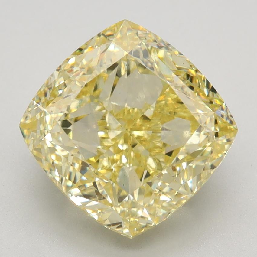 3.63 Ct. Fancy Intense Yellow Cushion Lab Grown Diamond