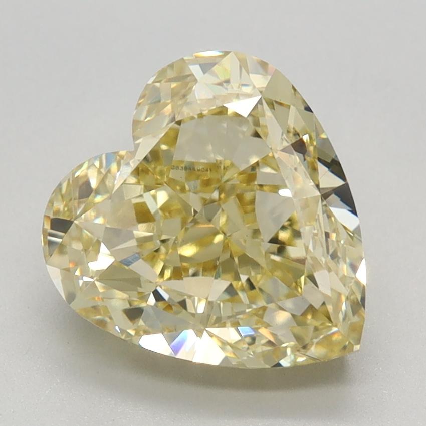 2.84 Ct. Fancy Intense Yellow Heart Lab Grown Diamond