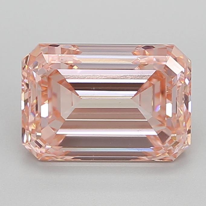 4.02 Ct. Fancy Intense  Pink Emerald Lab Grown Diamond
