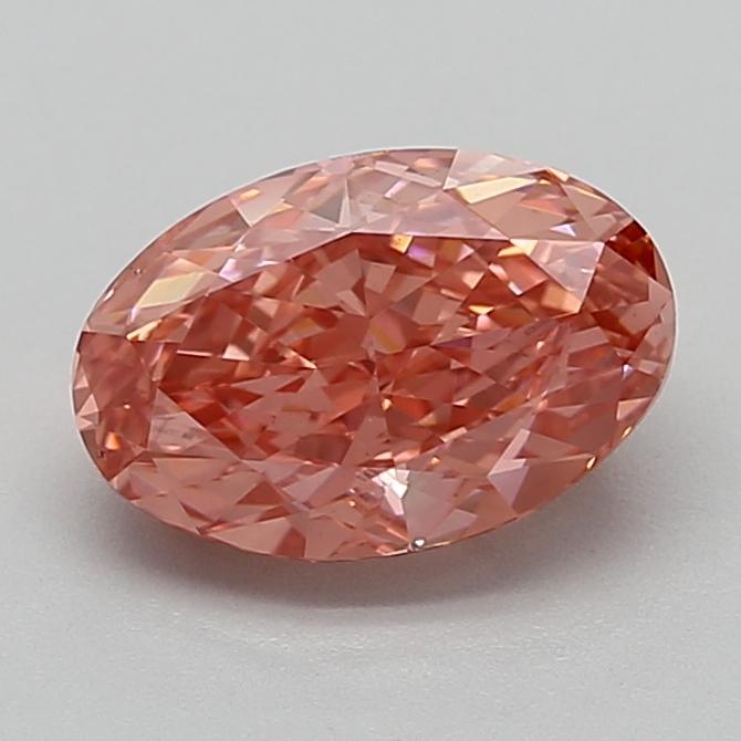 2.08 Ct. Fancy Vivid  Pink Oval Lab Grown Diamond