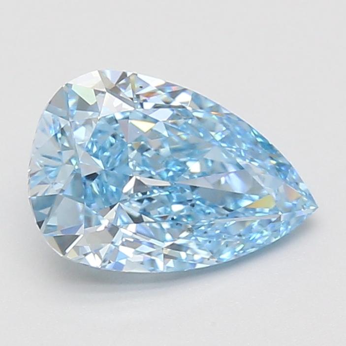 2.10 Ct. Fancy Vivid Blue Pear Lab Grown Diamond