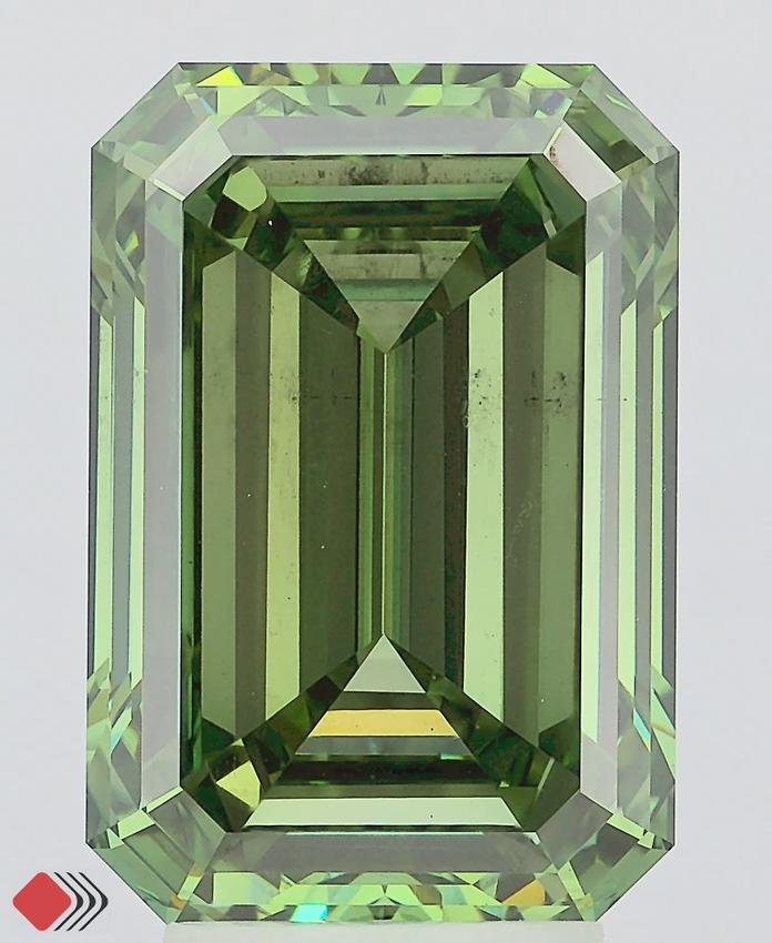 5.51 Ct. Fancy Vivid Green Emerald Lab Grown Diamond