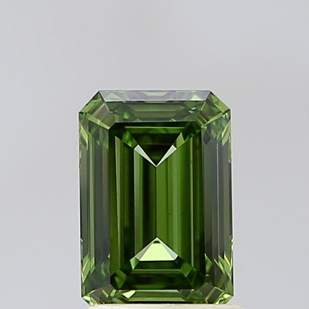 1.39 Ct. Fancy Vivid Green Emerald Lab Grown Diamond