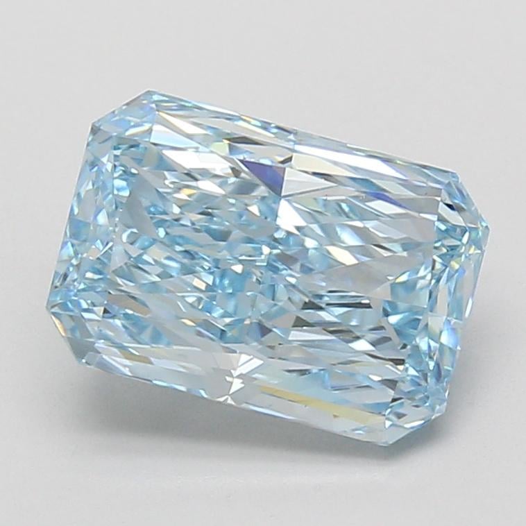 3.10 Ct. Fancy Vivid Blue Radiant Lab Grown Diamond