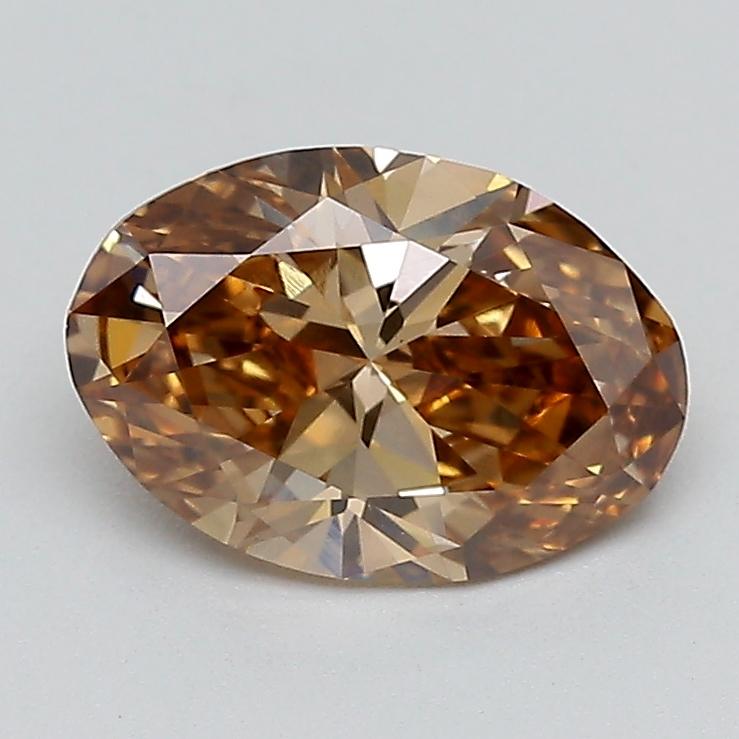 1.10 Ct. Fancy Light  Brown Oval Lab Grown Diamond