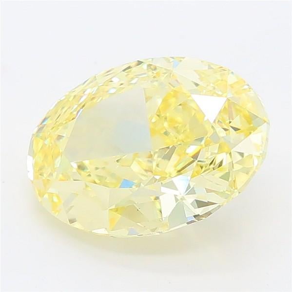 2.65 Ct. Fancy Intense Yellow Oval Lab Grown Diamond