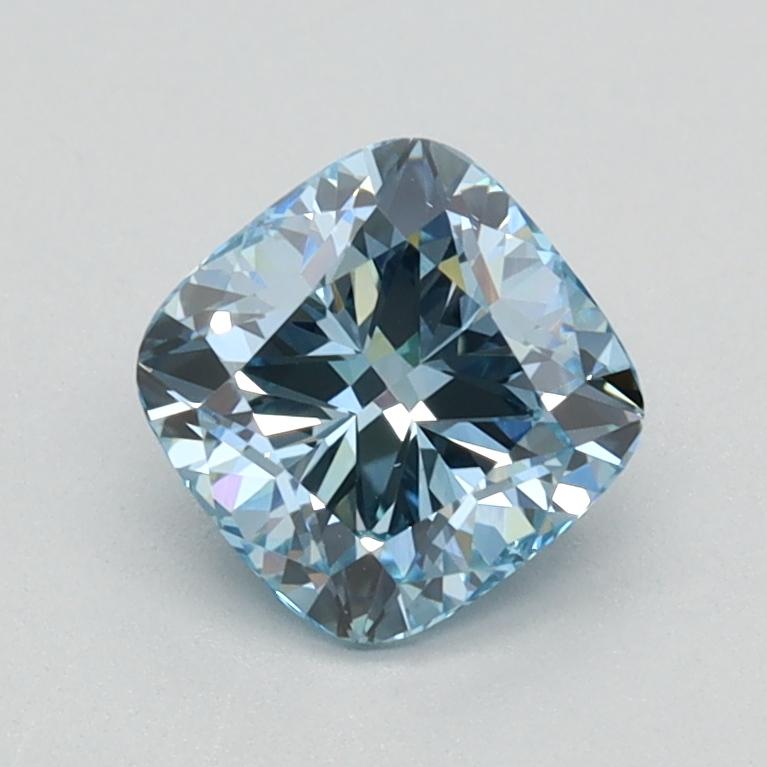 0.90 Ct. Fancy Intense Blue Cushion Lab Grown Diamond