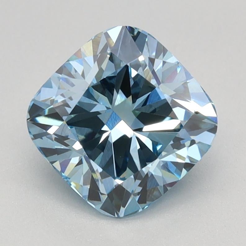 1.57 Ct. Fancy Intense Blue Cushion Lab Grown Diamond