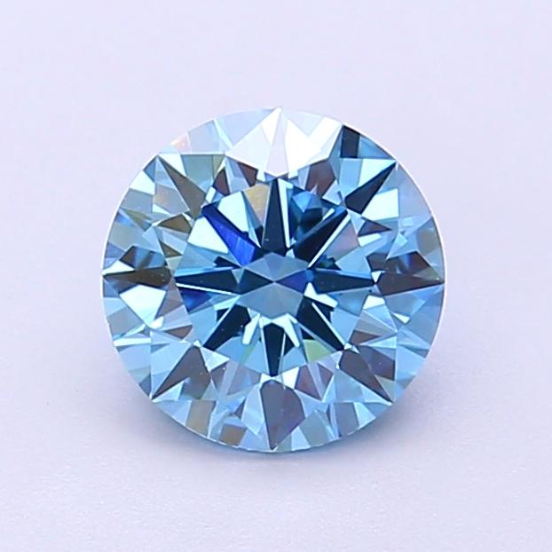 1.10 Ct. Fancy Vivid Blue Round Lab Grown Diamond