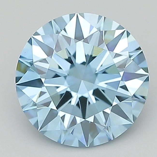 2.09 Ct. Fancy Vivid  Blue Round Lab Grown Diamond