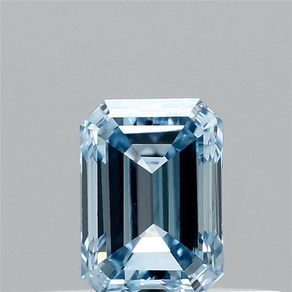 0.34 Ct. Fancy Vivid Blue Emerald Lab Grown Diamond