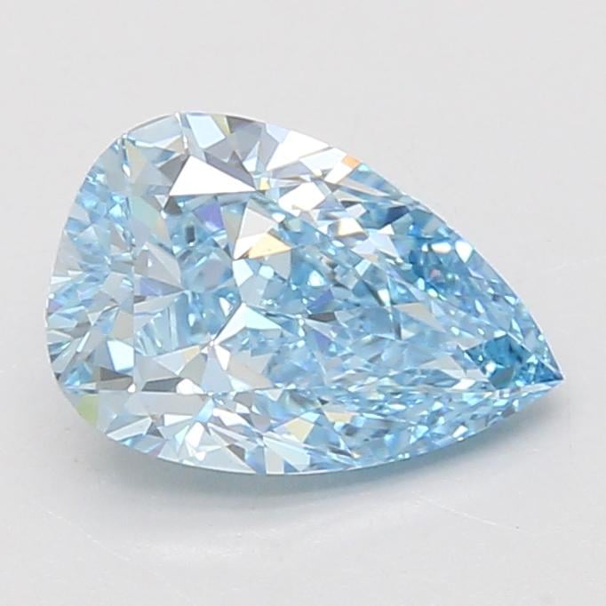 2.12 Ct. Fancy Vivid Blue Pear Lab Grown Diamond