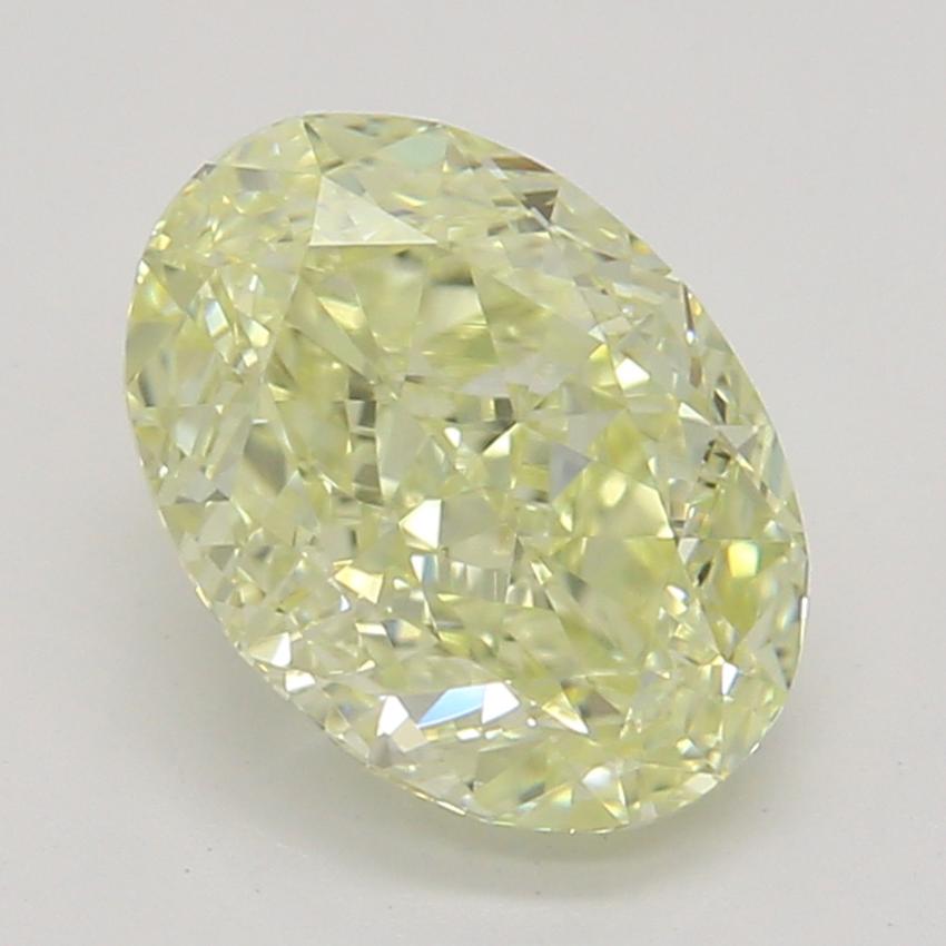 1.02 Ct. Fancy Light Yellow Oval Diamond