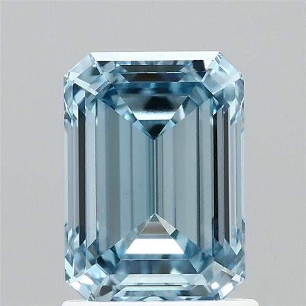 1.51 Ct. Fancy Vivid Blue Emerald Lab Grown Diamond