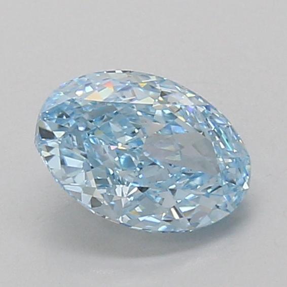 1.04 Ct. Fancy Vivid Blue Oval Lab Grown Diamond