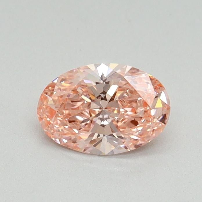0.42 Ct. Fancy Vivid Pink Oval Lab Grown Diamond