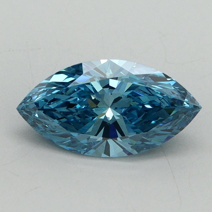 1.22 Ct. Fancy Vivid Blue Marquise Lab Grown Diamond