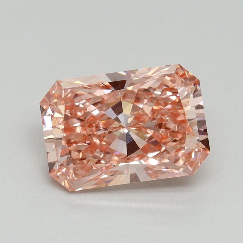 2.52 Ct. Fancy Vivid Pink Radiant Lab Grown Diamond