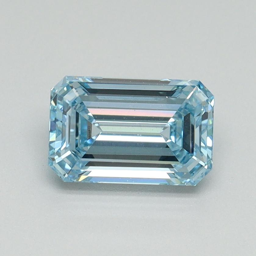1.02 Ct. Fancy Intense Blue Emerald Lab Grown Diamond