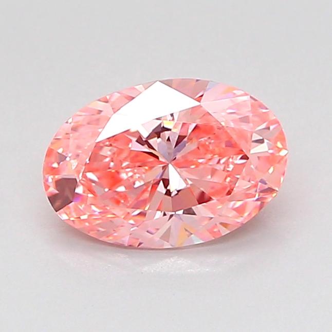 1.01 Ct. Fancy Vivid Pink Oval Lab Grown Diamond