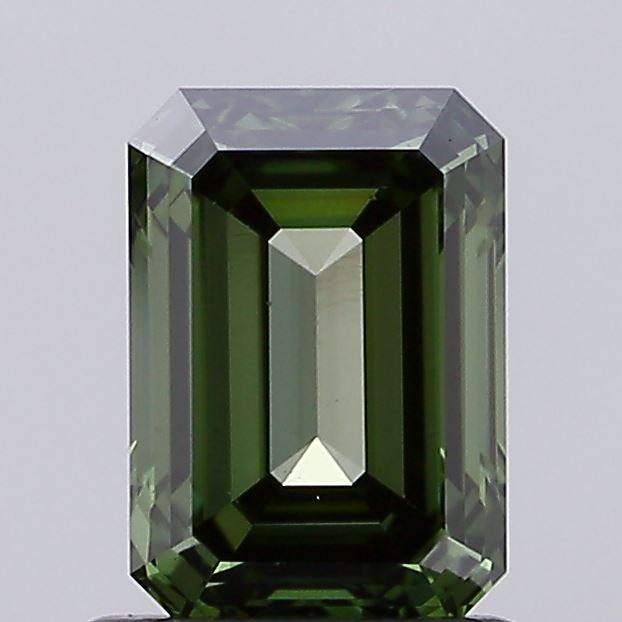 1.14 Ct. Fancy Vivid  Green Emerald Lab Grown Diamond