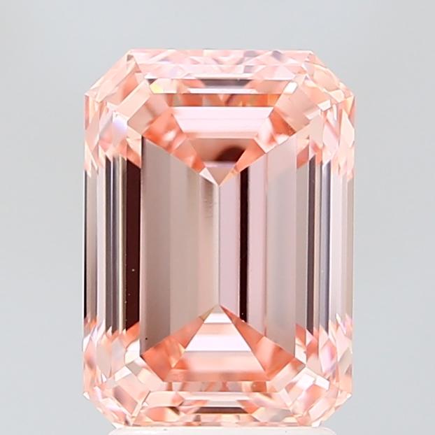 3.04 Ct. Fancy Pink Emerald Lab Grown Diamond